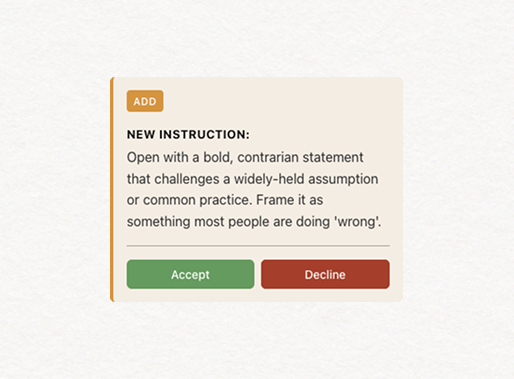 Editor showing editorial review modal with scores, questions, and specific suggestions